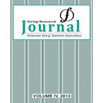 String Research Journal: Volume IV, 2013