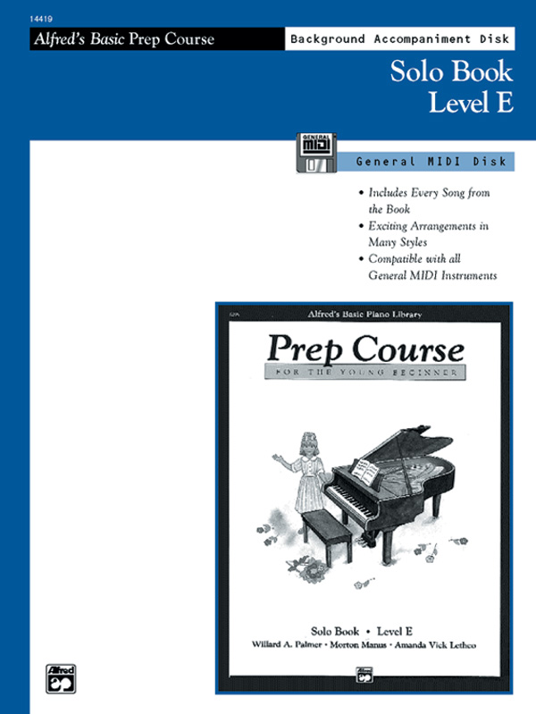 Alfred's Basic Piano Prep Course: GM Disk for Solo Book E