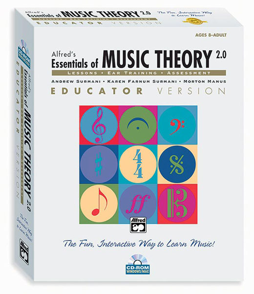 Alfred's Essentials of Music Theory: Software, Version 2.0 CD-ROM Educator Version, Volume 1