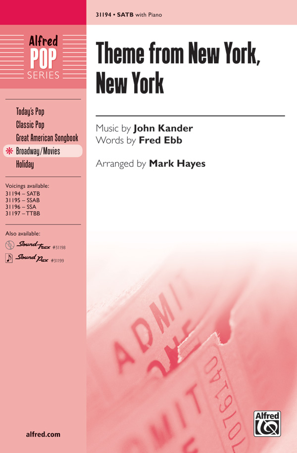 Theme From New York, New York SATB